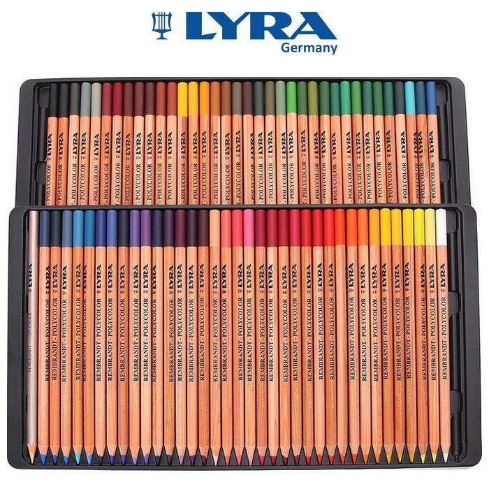 LYRA Rembrandt polycolor pencils 72色セット Lapis De Cor Lyra Rembrandt Polycolor 72 Cores - Lápis de